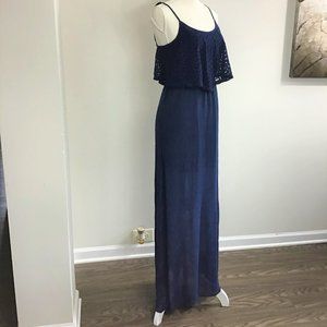 Trixxi Navy Blue Maxi Dress